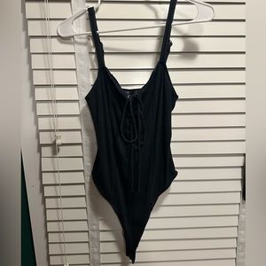 Urban Outfitters Out From Under Lace Up Bodysuit